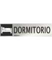 Panneau d'information en acier inoxydable Chambre, de 0,8 mm 50 x 200 mm SEKURECO