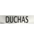Panneau d'information en acier inoxydable Douche de 0,8 mm 50 x 200 mm SEKURECO
