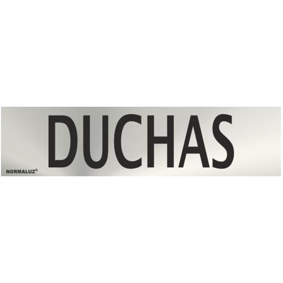 Panneau d'information en acier inoxydable Douche de 0,8 mm 50 x 200 mm SEKURECO