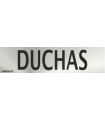 Panneau d'information en acier inoxydable Douche de 0,8 mm 50 x 200 mm SEKURECO