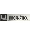 Informative sign Computer Stainless Steel Adhesive 0.8mm 50 x 200 mm SEKURECO