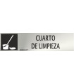 Panneau d'information en acier inoxydable pour industries Salle de Nettoyage de 0,8 mm 50x200 mm SEKURECO