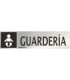 Señal informativa de acero inoxidable Guardería de 0'8mm 50 x 200 mm SEKURECO