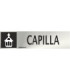 Informativa Capilla Acero Inoxidable Adhesivo de 0'8mm 50 x 200 mm