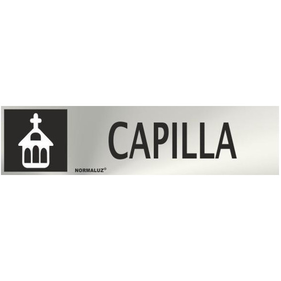 Informativa Capilla Acero Inoxidable Adhesivo de 0'8mm 50 x 200 mm