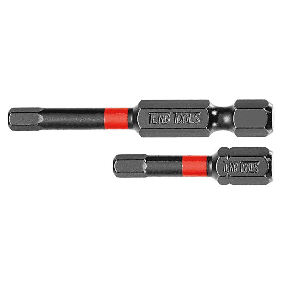 Punta di impatto esagonale 1/4" Ø 3mm - 30 mm (5 pz) TENGTOOLS