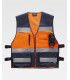 Colete fluorescente com ajustes laterais e bolso traseiro WORKTEAM C3602