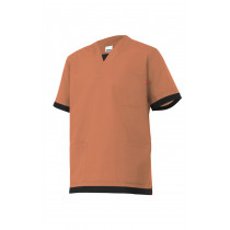 Camisola pijama naranja clara de manga corta Serie M589