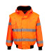 Hochsichtbare wasserdichte 3-in-1-Jacke mit elastischen Ärmeln PORTWEST C467