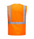 Chaleco de malla Executive Madrid naranja/ amarillo, bolsillos de parche, anilla DPORTWEST C496