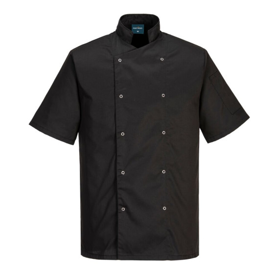 Jaqueta de cozinha chef Cumbria Unisex bolso manga caneta PORTWEST C733