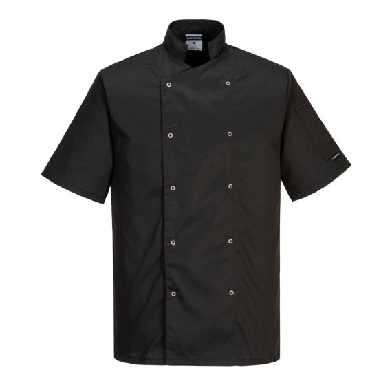 Veste de cuisine chef Cumbria Unisexe poche manche stylo PORTWEST C733
