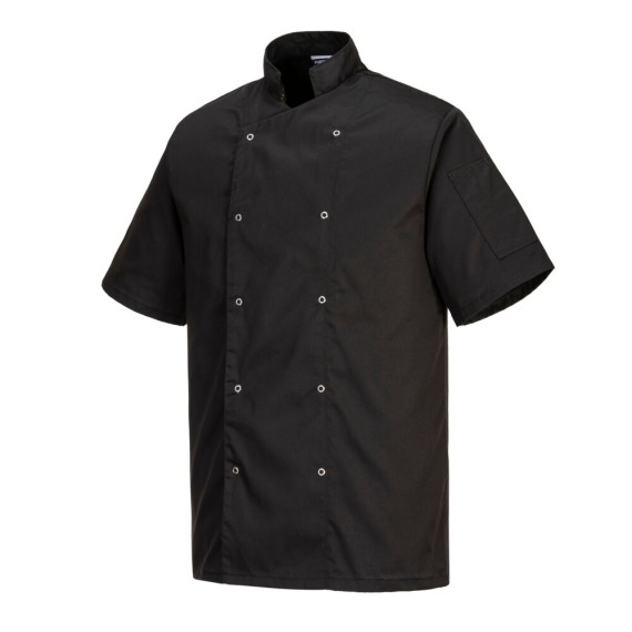 Veste de cuisine chef Cumbria Unisexe poche manche stylo PORTWEST C733