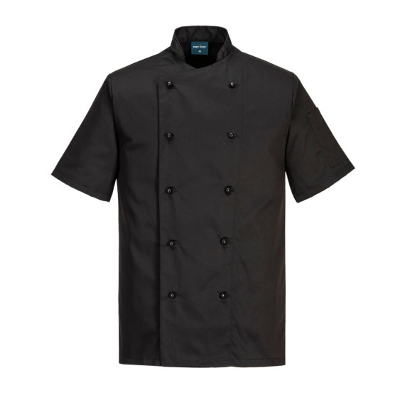 Veste de chef Kent pour climats chauds à manches courtes 10 boutons PORTWEST C734