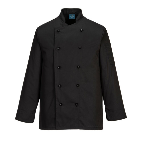Somerset chef jacket polycotton fabric unisex PORTWEST C834
