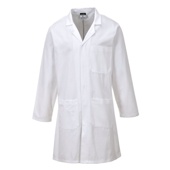 Bata standard da lavoro, colore bianco 100% Cotone PORTWEST C851