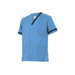 Camisola pijama celeste de manga corta Serie P589