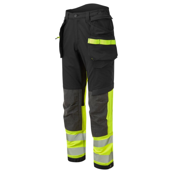 Class 1 safety pants with removable elastic high visibility cover EV4 Regular PORTWEST EV442