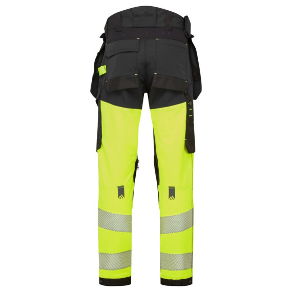 Class 1 safety pants with removable elastic high visibility cover EV4 Regular PORTWEST EV442