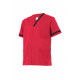 Camisola pijama roja coral de manga corta Serie P589