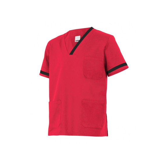 Camisole Rote Pijama Coral Kurzarm-Serie P589