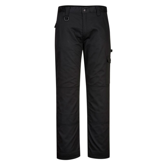 Pantalão industrial tecido Kingsmill Super Work com porta joelheiras Baixos PORTWEST CD884