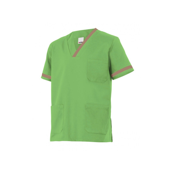 Camisola pijama verde lima de manga corta Serie P589