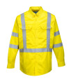 Camisa de alta visibilidade e resistente ao fogo Bizflame 88/12 com fitas refletoras PORTWEST FR95
