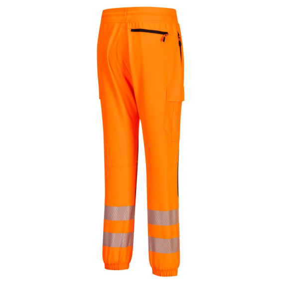 Jogger Hi-Vis Flexi Clase 2 de tejido elástico con bolsillos y cintas reflectantes PORTWEST KX346
