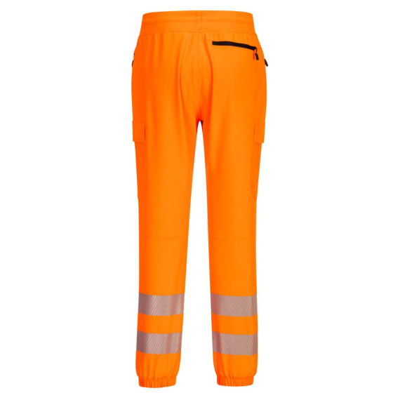 Jogger Hi-Vis Flexi Classe 2 en tissu élastique avec poches et bandes réfléchissantes PORTWEST KX346