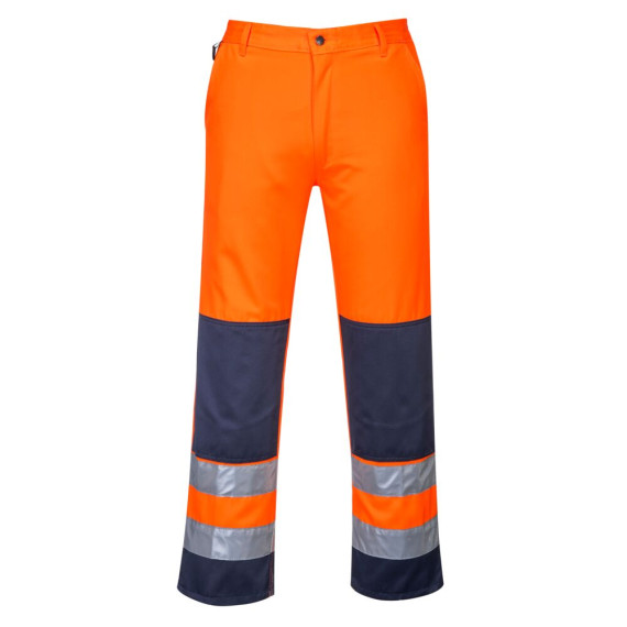 Bicolor Seville pants made of Kingsmill fabric with flap pockets and double stitch seam PORTWEST TX71