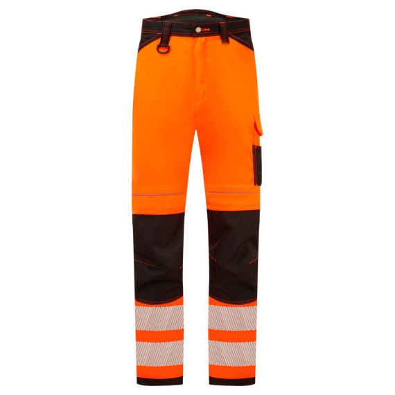 Pantaloni elasticizzati e leggeri PW3 ad alta visibilità con bande riflettenti PORTWEST PW303