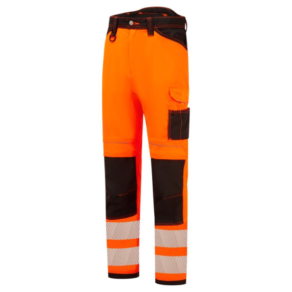 Pantalón elástico y ligero PW3 de alta visibilidad con cintas reflectantes PORTWEST PW303