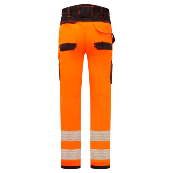 Pantaloni elasticizzati e leggeri PW3 ad alta visibilità con bande riflettenti PORTWEST PW303
