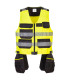 Chaleco PW3 Tool Classe 1 in polialcotone con strisce riflettenti HiVisTex giallo fluorescente PORTWEST PW308