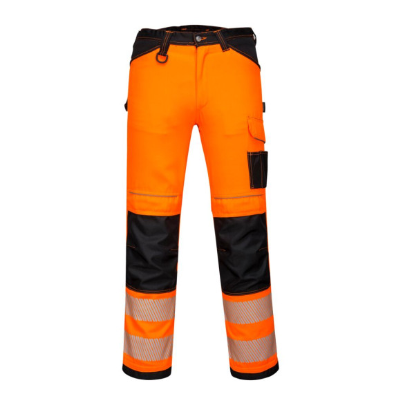 Pantalones de trabajo reforzado cinta Premium HiVisTex Pro PW3 de tiro Regular PORTWEST PW340