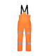 High visibility Extreme bib with knee pad pocket and reflective strips PORTWEST S594
