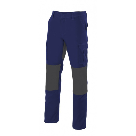 Pantalon bleu marine multi-rouleaux avec renforts de série R103001