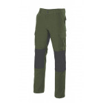Pantalón verde caza multibolsillos con refuerzos Serie R103001