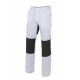 Pantaloni bianchi multi-rotolo con rinforzi serie R103001
