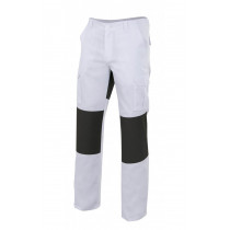 Pantalón blanco multibolsillos con refuerzos Serie R103001
