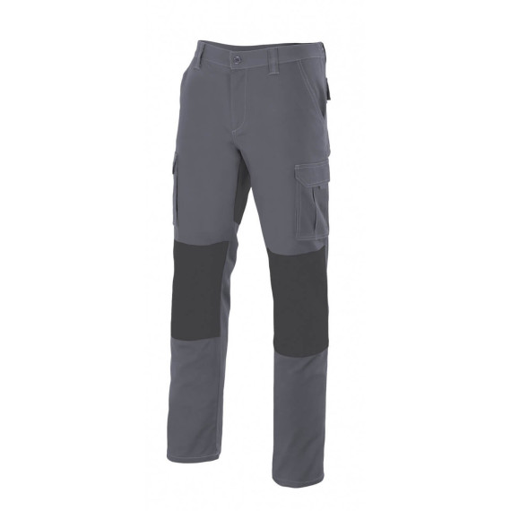 Multibolsillus gray trousers with R103001 series reinforcements