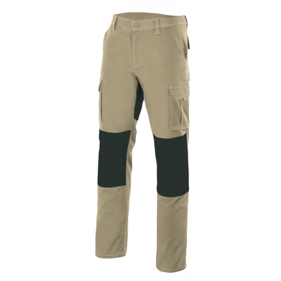 Pantalón beige arena multibolsillos con refuerzos Serie R103001