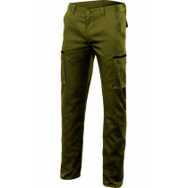 Pantalón verde caza stretch multibolsillos Serie P103002S