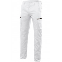 Pantalón blanco stretch multibolsillos Serie P103002S