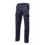 Navy Blue Pants Stretch Bicolor Multibolsillons Serie PT103002s