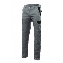 Bicolor Grey Stretch Pants Multibolsillos Series PT103002s