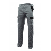 Pantalon gris stretch bicolor multibolsillos Serie PT103002S