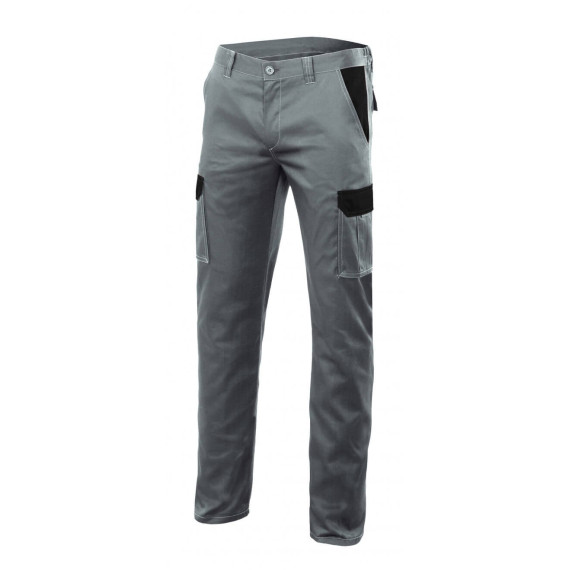 Bicolor Gray Stretch Pants Multibolsillos Series PT103002S