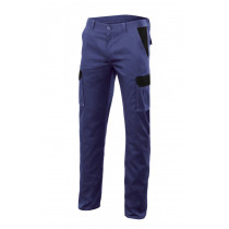 Blue Stretch Bicolor Pants Multibolsillos Series PT103002S